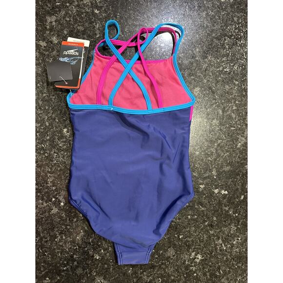 Speedo Girls Swimsuit One Piece Size 7 - Picture 2 of 3
